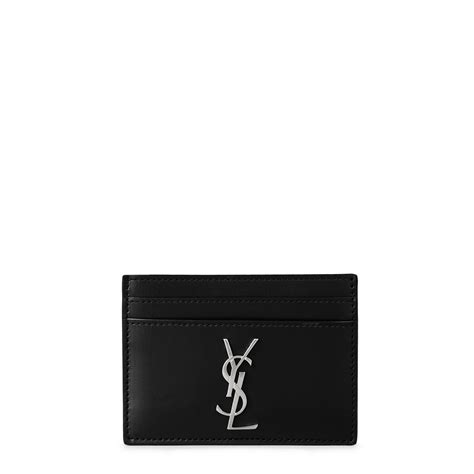 ysl card holder black silver|YSL card holder flannels.